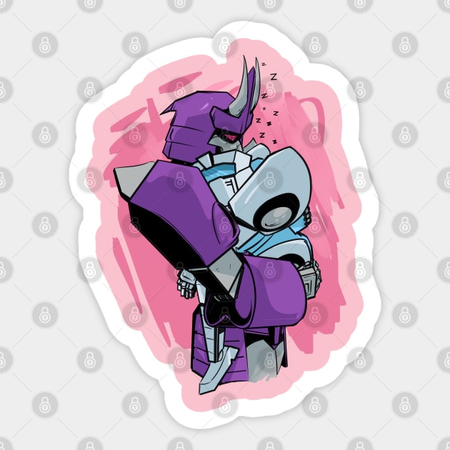 sleepy bot Sticker by inkpocket